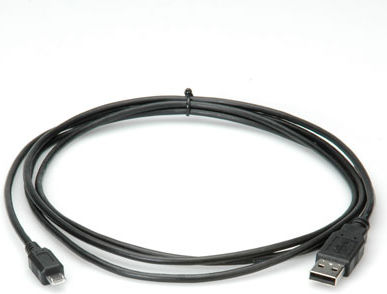 Roline USB 2.0 to micro USB Cable Μαύρο 0.8m (11.02.8754)