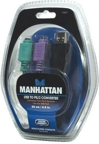 Manhattan 179027 Manhattan USB-A männlich zu PS/2 weiblich Konverter 1 Stück