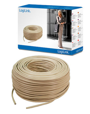 LogiLink Econline U/UTP Cat.5e Ethernet Cable without Terminals 100m Gray