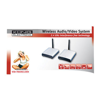 Konig 2.4GHZ Wireless Audio/Video Transmitter