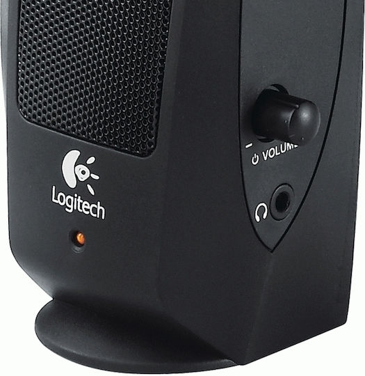 Logitech S120 Difuzoare de Calculator 2.0 cu Putere 2.3W în Negru Culoare