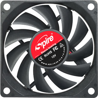 Spire Orion Case Fan 70mm (2700rpm / 16cfm) Without LEDs Lighting and Connection 3-Pin