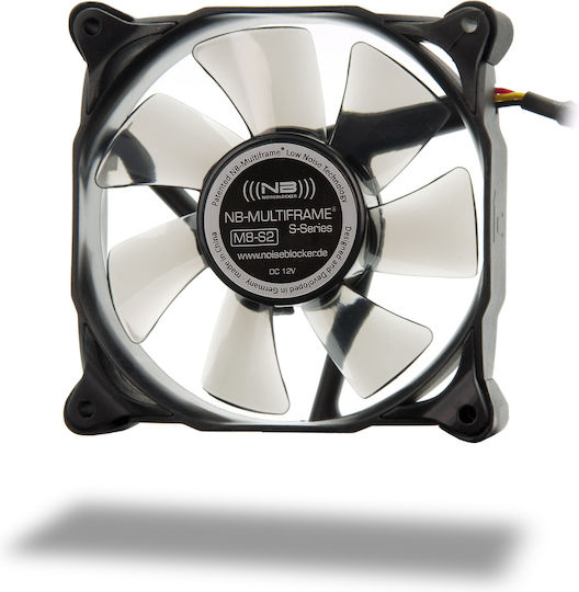 Noiseblocker M8 S2 Case Fans 80mm (1700rpm) Without LEDs Connection 3-Pin