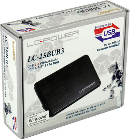 LC-Power Θήκη για Σκληρό Δίσκο 2.5" SATA III με σύνδεση USB3.0