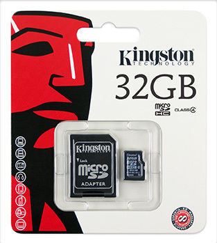 Kingston microSDHC 32GB Class 4 High Speed με αντάπτορα