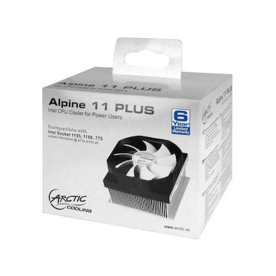 Arctic Alpine 11 PLUS Охладител за ЦПУ Нисък профил за Socket 775 / 115x