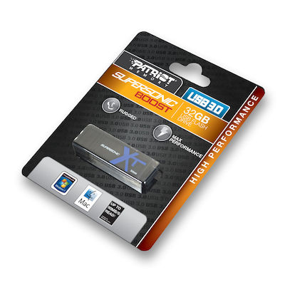 Patriot Supersonic Boost XT 32GB USB 3.0 Стик Черен