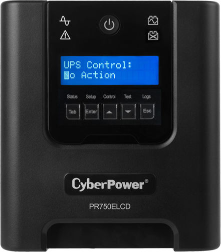 CyberPower PR750ELCD UPS Line-Interactive 750VA 675W με 6 IEC Πρίζες