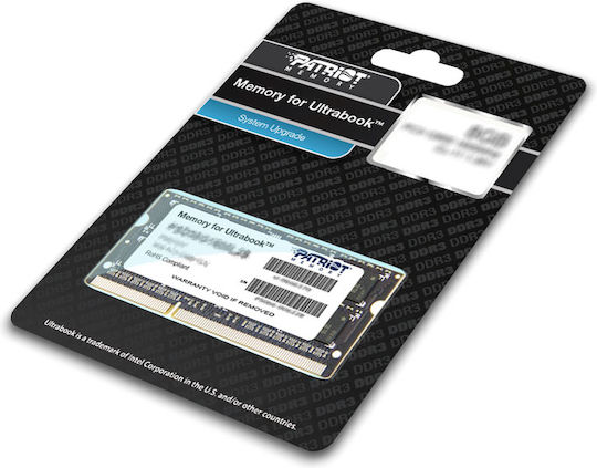 Patriot DDR3L με Module 1x8GB και Ταχύτητα 1600 για Laptop