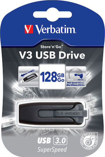 Verbatim Store 'n' Go V3 128GB USB 3.0 Stick Black