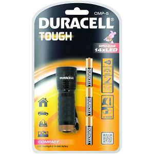 Duracell Flashlight LED Waterproof with Maximum Brightness 63lm CMP-5