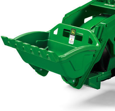 Buldozer pentru copii John Deere Ground Loader electric 12 volți Verde