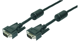LogiLink Kabel VGA-Stecker - VGA-Stecker Schwarz 15m (CV0017)