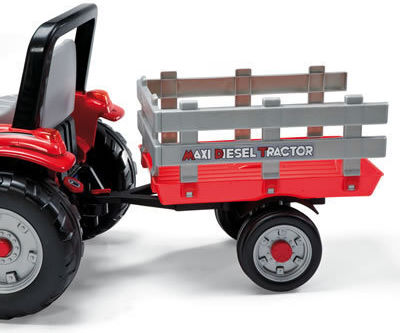Maxi Diesel Fuß zu Boden mit Kutsche & Pedal Rot