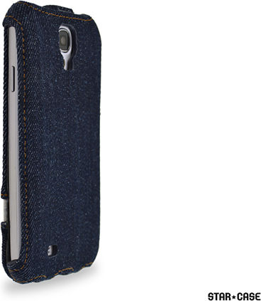 Star Case Roma Montone Vertical Flip Δερματίνης Μπλε (Galaxy S4)