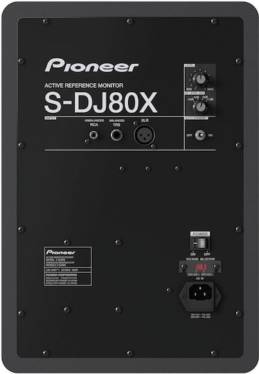 Pioneer S-DJ80X Αυτοενισχυόμενο Ηχείο Studio Monitor 2 Δρόμων 90W (Τεμάχιο) Μαύρο