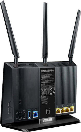 Asus RT-AC68U Ασύρματο Router Wi‑Fi 5 με 4 Θύρες Gigabit