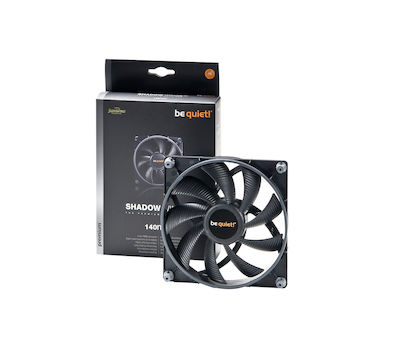 Be Quiet Shadow Wings SW1 Case Fan 140mm (1000rpm / 60.4cfm) Χωρίς Led Φωτισμό και Σύνδεση 4-Pin PWM