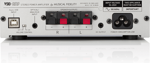 Musical Fidelity V90-AMP Integriert Hi-Fi-Verstärker Stereo 20W/8Ω Silber