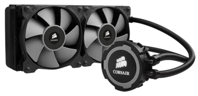 Corsair Hydro Series H105 Wasserkühlungssystem für Prozessoren Doppelter Ventilator 120mm für Socket / / / / /1/1/5/x/