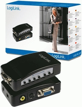 LogiLink VG0003 Konverter VGA weiblich zu S-Video weiblich 1Stück