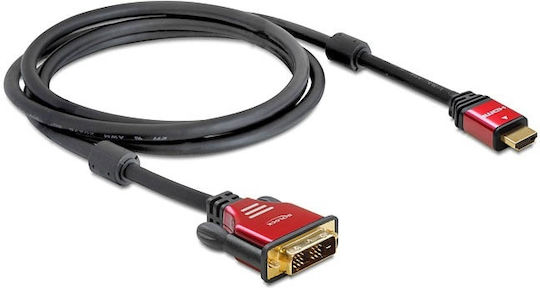 DeLock Cable DVI-D male - HDMI male 5m (84344)