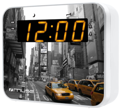 Muse Tabletop Digital Clock with Alarm M-165NY