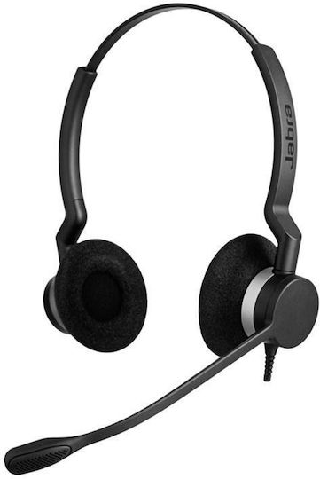 Jabra На ушите Мултимедийни слушалки с микрофон и връзка USB-A в Черен цвят 2399-823-109