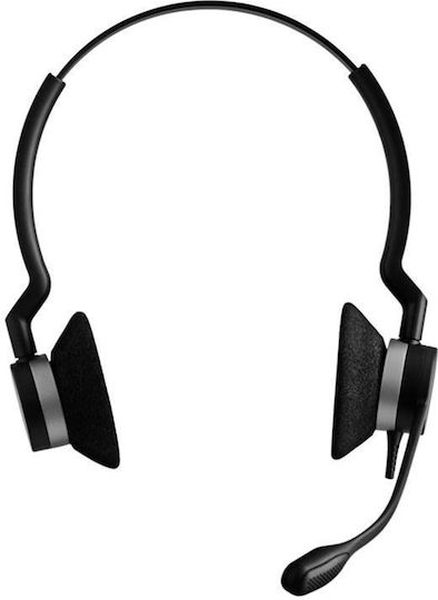 Jabra На ушите Мултимедийни слушалки с микрофон и връзка USB-A в Черен цвят 2399-823-109
