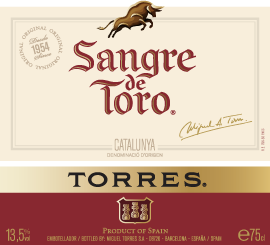 Miguel Torres Wine Sangre De Toro Red Dry 750ml
