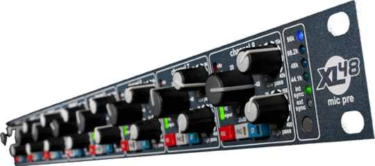 Midas XL-48 Mikrofon Vorverstärker 8 Kanäle mit Phantom Power & 8 XLR-Eingänge