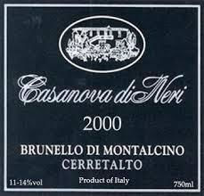 Casanova di Neri Вино Brunello Di Montalcino Cerretalto Санджовезе Червено Сух Шампоан 750мл