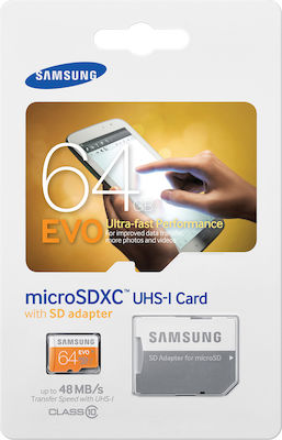 Samsung MB-MP64DA microSDXC U1 UHS-I 48MB/s