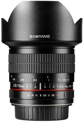 Samyang Crop Camera Lens 10mm f/2.8 ED AS NCS CS Wide Angle for Sony E Mount Black