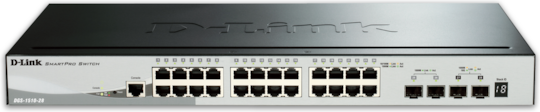 D-Link DGS-1510-28P Managed L3 PoE+ Switch με 24 Θύρες Gigabit (1Gbps) Ethernet και 2 SFP Θύρες