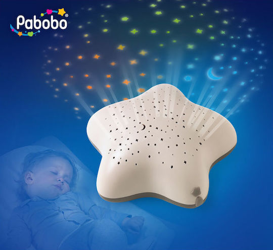 Pabobo Sleep Toy Star Projector (Usb) with Music and Light for 0++ Months