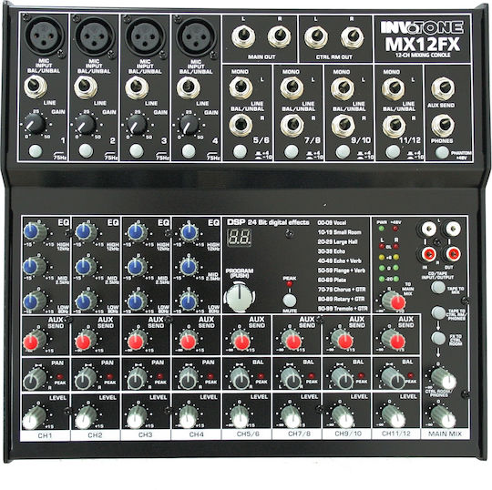 Invotone MX12FX MX12FX 4 XLR Inputs