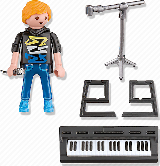 Playmobil Stadtleben Musiker mit Keyboard für 4-10 Jahre