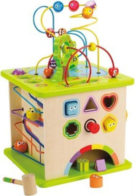 Hape Aktivitätswürfel Country Critters Play Cube aus Holz für 12++ Monate