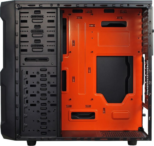 Inter-Tech Eterno H3 Octagon RTX Midi Tower Κουτί Υπολογιστή Μαύρο