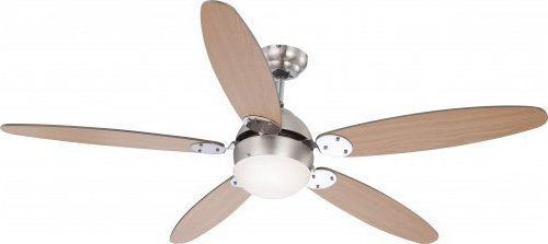 Globo Lighting Azura Ανεμιστήρας Οροφής 132cm με Φως Καφέ / Ασημί
