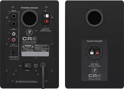 Mackie CR3 Самоусилващи се тонколони Студио Монитор 2 Брой шофьори 50W (Двойка) Черен