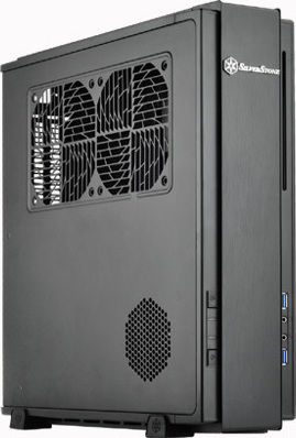 Silverstone ML07B Home Theater Κουτί Υπολογιστή Μαύρο