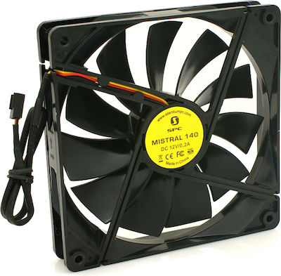 SilentiumPC Mistral 140 Case Fan με Σύνδεση 3-Pin