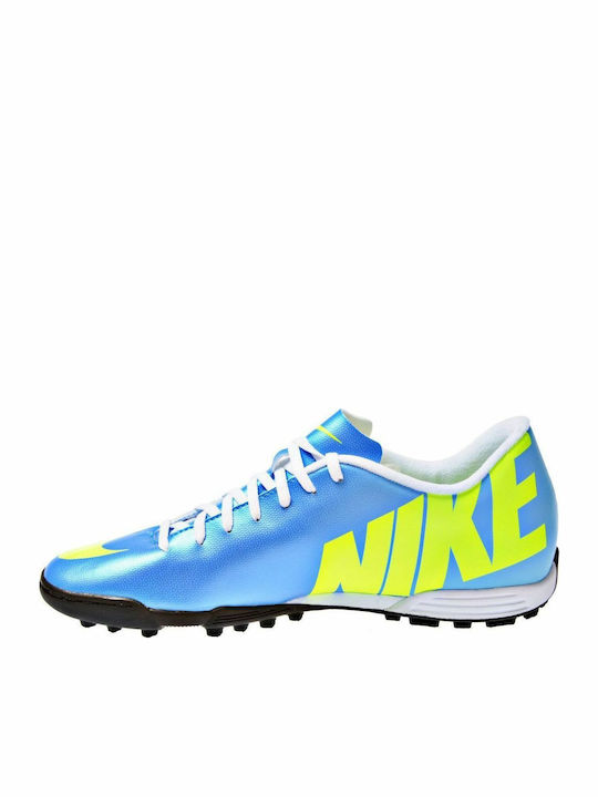 Nike Low Football Shoes with Molded Cleats Blue