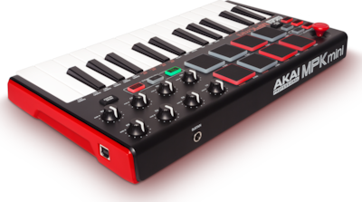 Akai Proffesional Midi Keyboard MPK mini mkII με 25 Πλήκτρα σε Μαύρο Χρώμα