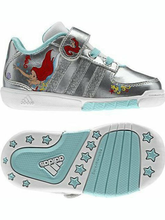 Disney Princess Παιδικά Sneakers με Σκρατς Ασημί