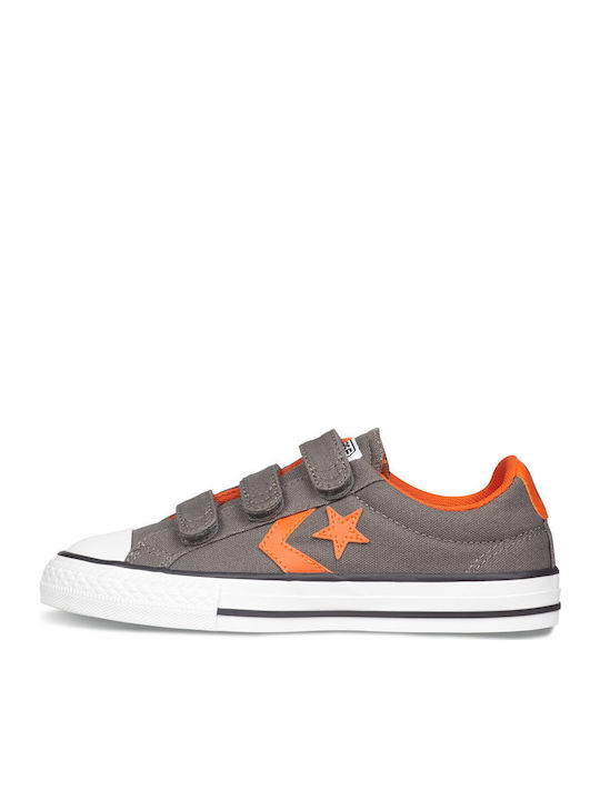 Converse Kinder-Sneaker mit Klettverschluss Gray