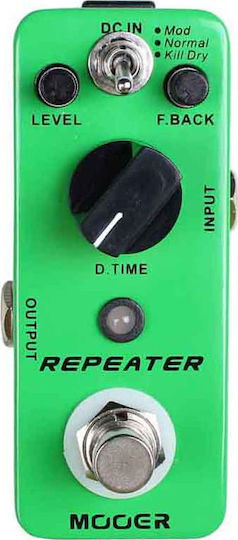 Mooer Repeater Πετάλι Effect Delay Ηλεκτρικής Κιθάρας, Ηλεκτρικού Μπάσου και Ηλεκτροακουστικών Οργάνων