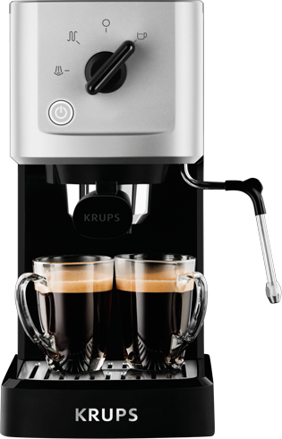 Krups Μηχανή Espresso 1460W Πίεσης 15bar Ασημί XP3440